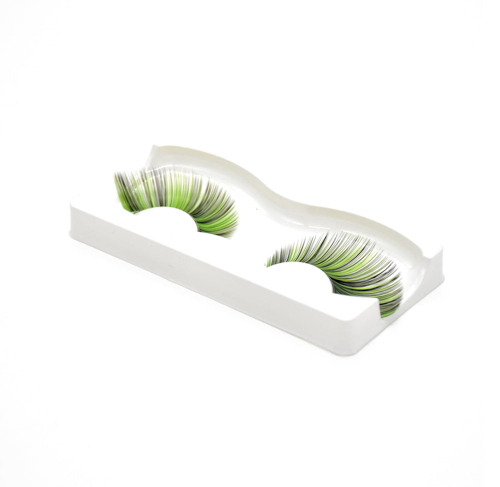 AUGENLI Green Eyelashes ideal for cosplay, costumes, photoshoots, and parties