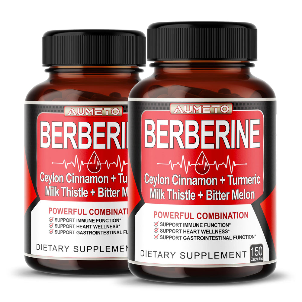 Aumeto Berberine 8IN1 bottle with 150 capsules