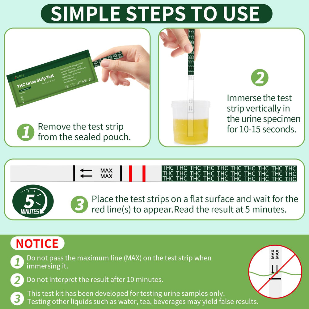Private home drug testing for THC with the kit