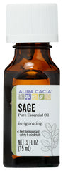 Aura Cacia Clary Sage essential oil bottle 0.5 oz