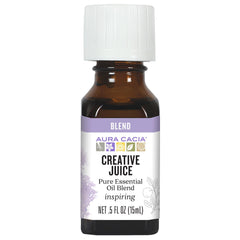 Aura Cacia Creative Juice diffuser bottle for focus-boosting aroma.