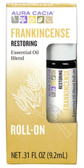 Aura Cacia Frankincense Roll-On bottle (0.31 oz) front view