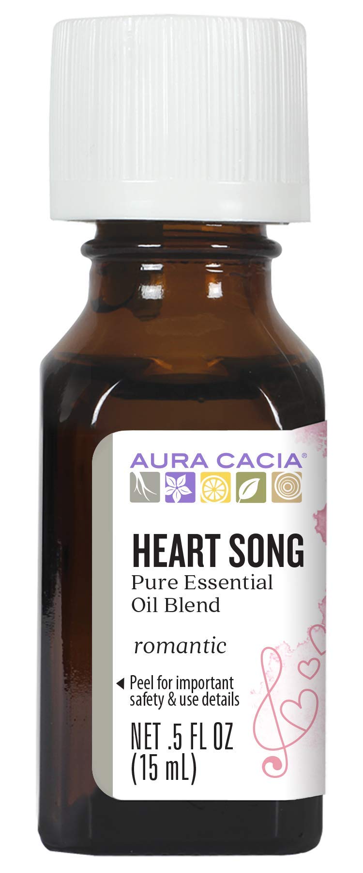 Aura Cacia Heart Song diffusing bottle pour for calming aromatherapy ritual