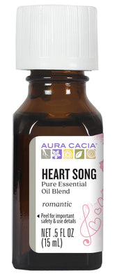 Aura Cacia Heart Song diffusing bottle pour for calming aromatherapy ritual
