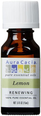 Aura Cacia Lemon Essential Oil bottle 0.5 oz