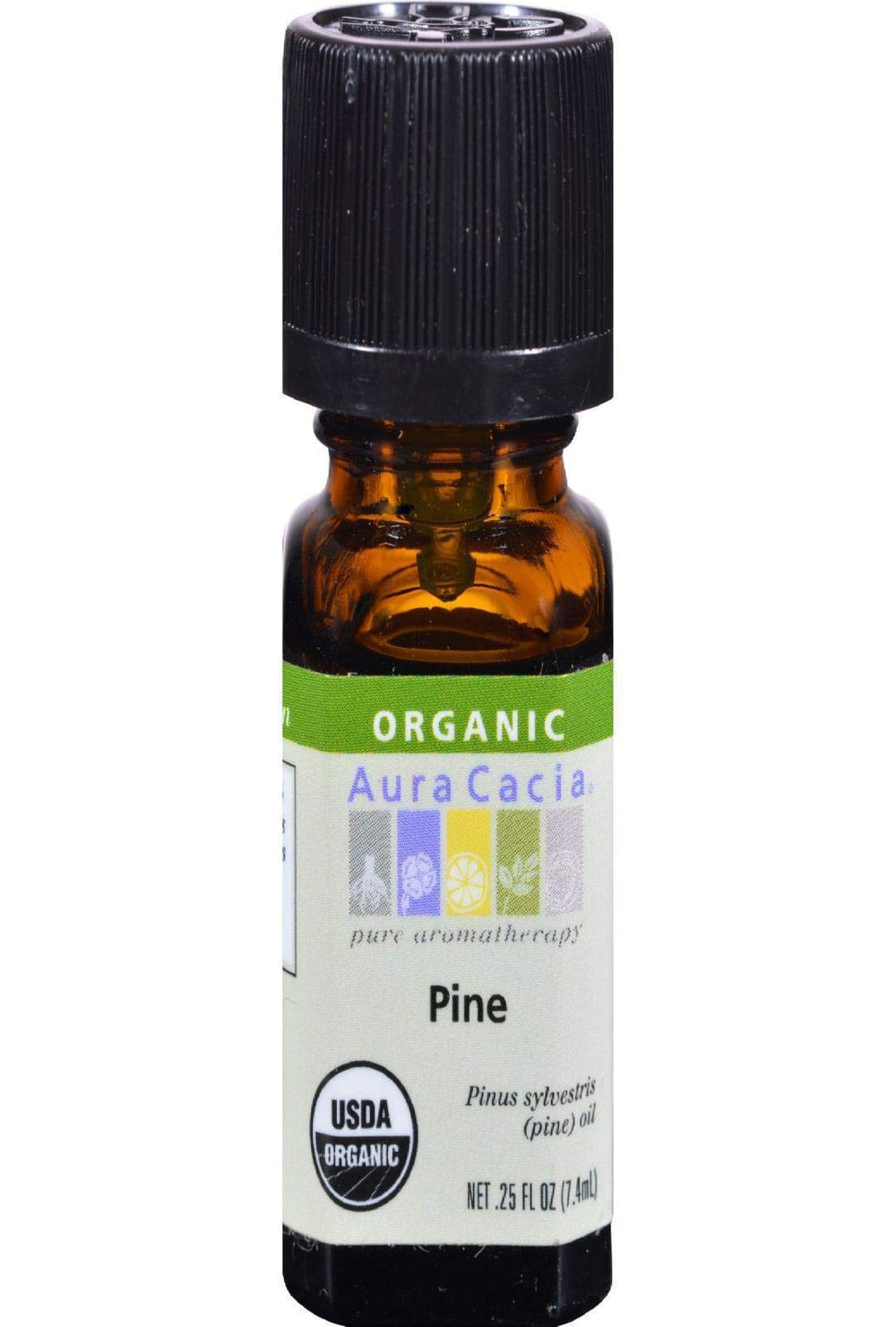 Aura Cacia Pine Essential Oil 0.25 oz bottle, 100% Organic