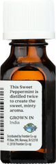 Aura Cacia pure sweet peppermint packaging box ready for gifting and aroma