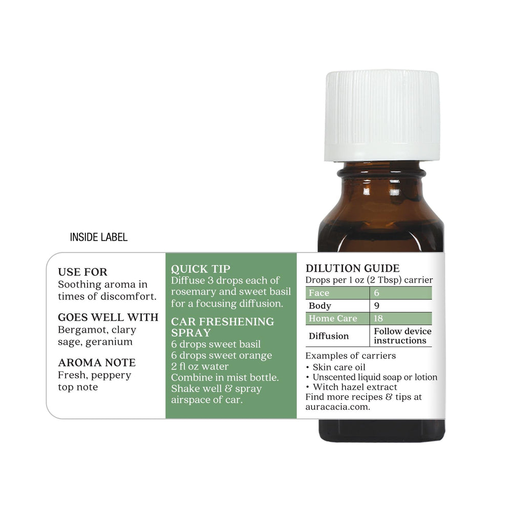 DIY blending concept with Sweet Basil essential oil and carrier oils