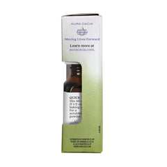 Close up of Aura Cacia Tea Tree Oil label