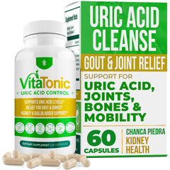 Vitatonic Uric Acid Balancing Aid bottle and packaging