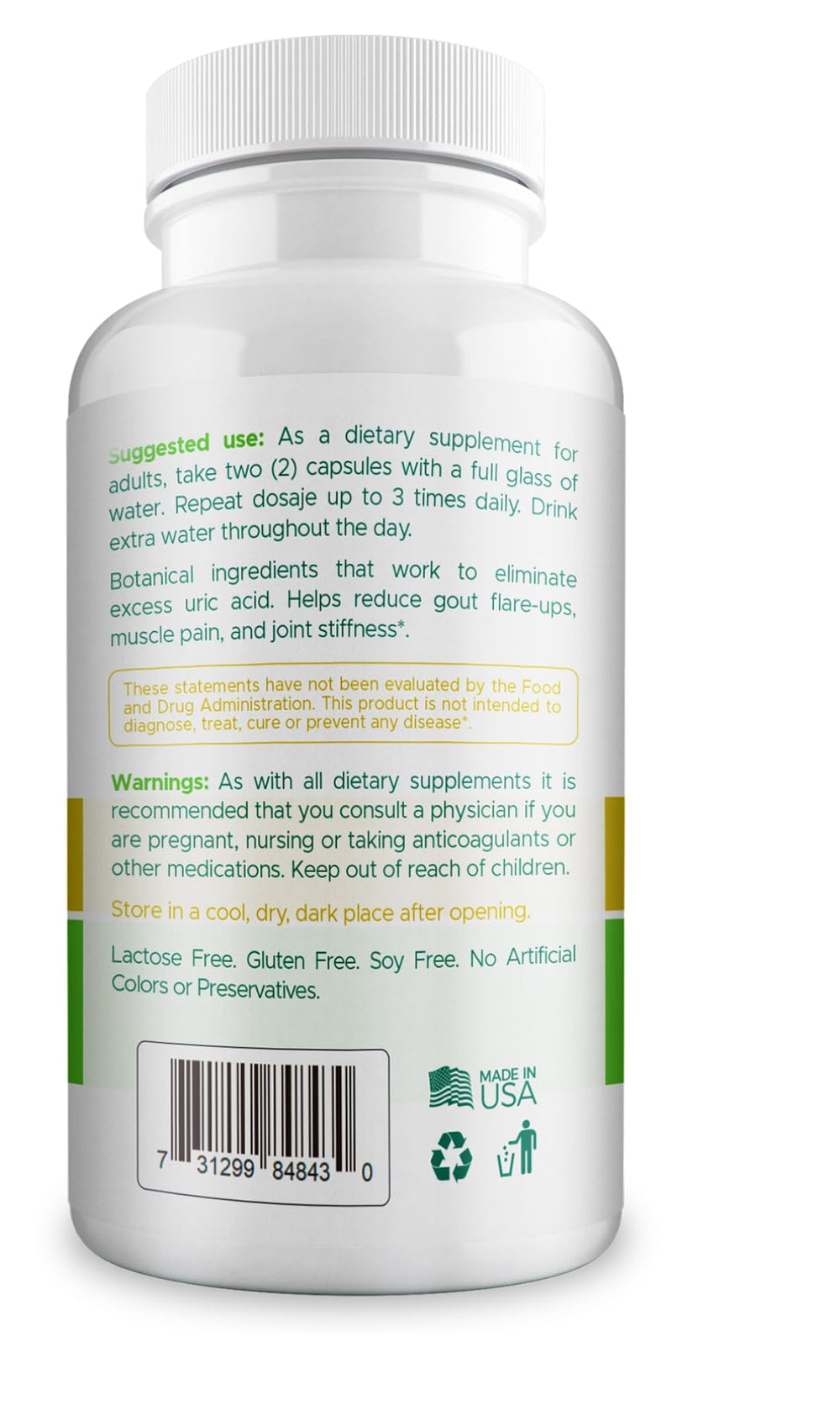 Herbal detox wellness theme with capsules