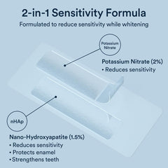 Close-up of enamel protection with nano-hydroxyapatite for AuraGlow strips
