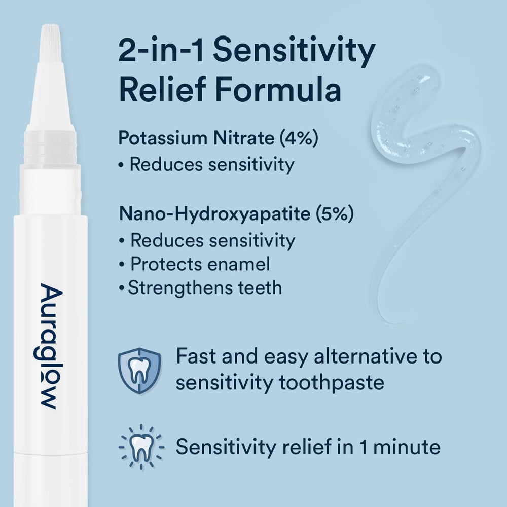 Close-up of key ingredients: potassium nitrate and nano-hydroxyapatite