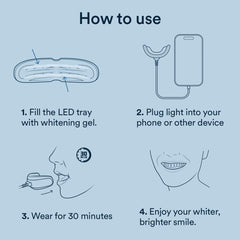 LED light plugged into a mobile device for charging