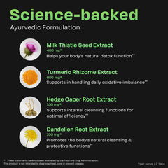 Auric Liver Support milk thistle ingredient highlights traditional detox botanicals.