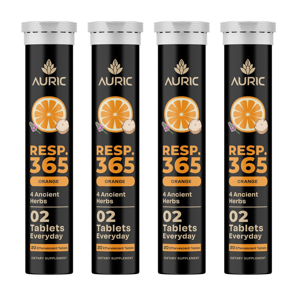 Auric Resp 365 bottle for lung support