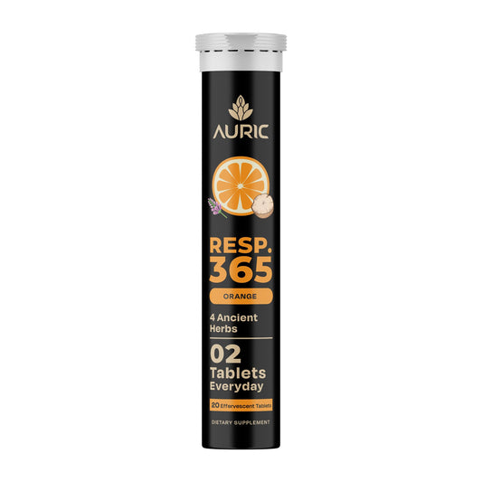 Auric Resp 365 bottle and label