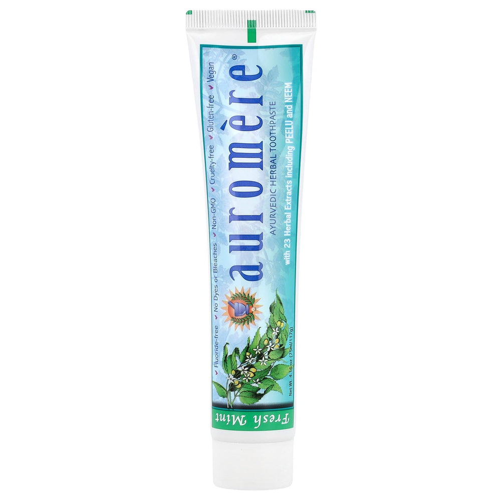 Auromere Freshmint Herbal Toothpaste 4.16 oz tube