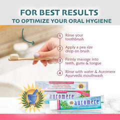 Foam-free toothpaste with natural ingredients and Ayurvedic formula