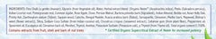 Vegan cruelty-free fluoride-free gluten-free toothpaste label