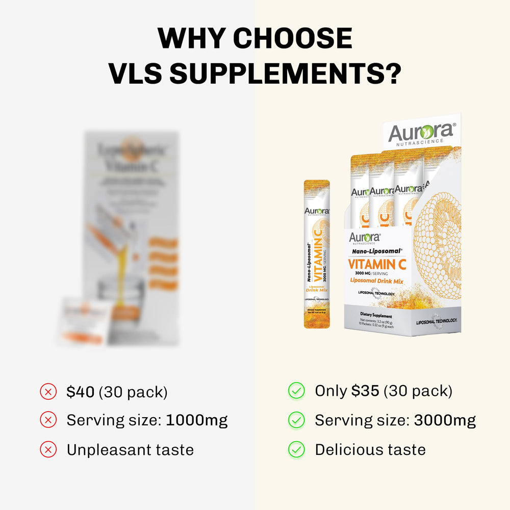 On-the-go vitamin C powder packets ready for travel