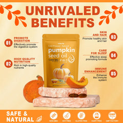 Non-GMO and allergen-free pumpkin seed oil packaging label