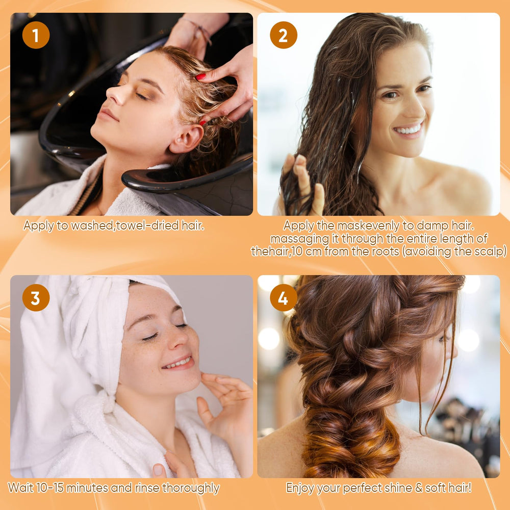 AUSLKA Turmeric Hair Mask damage repair visible results