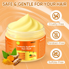 AUSLKA Turmeric Hair Mask scalp hydration boost