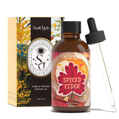Autumn Spiced Cider Essential Oil bottle 120ml on neutral background