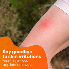 Applying AVEDANA ointment on skin for fast soothing relief.