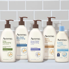 Aveeno Eczema Therapy supports skin barrier with colloidal oatmeal and ceramide