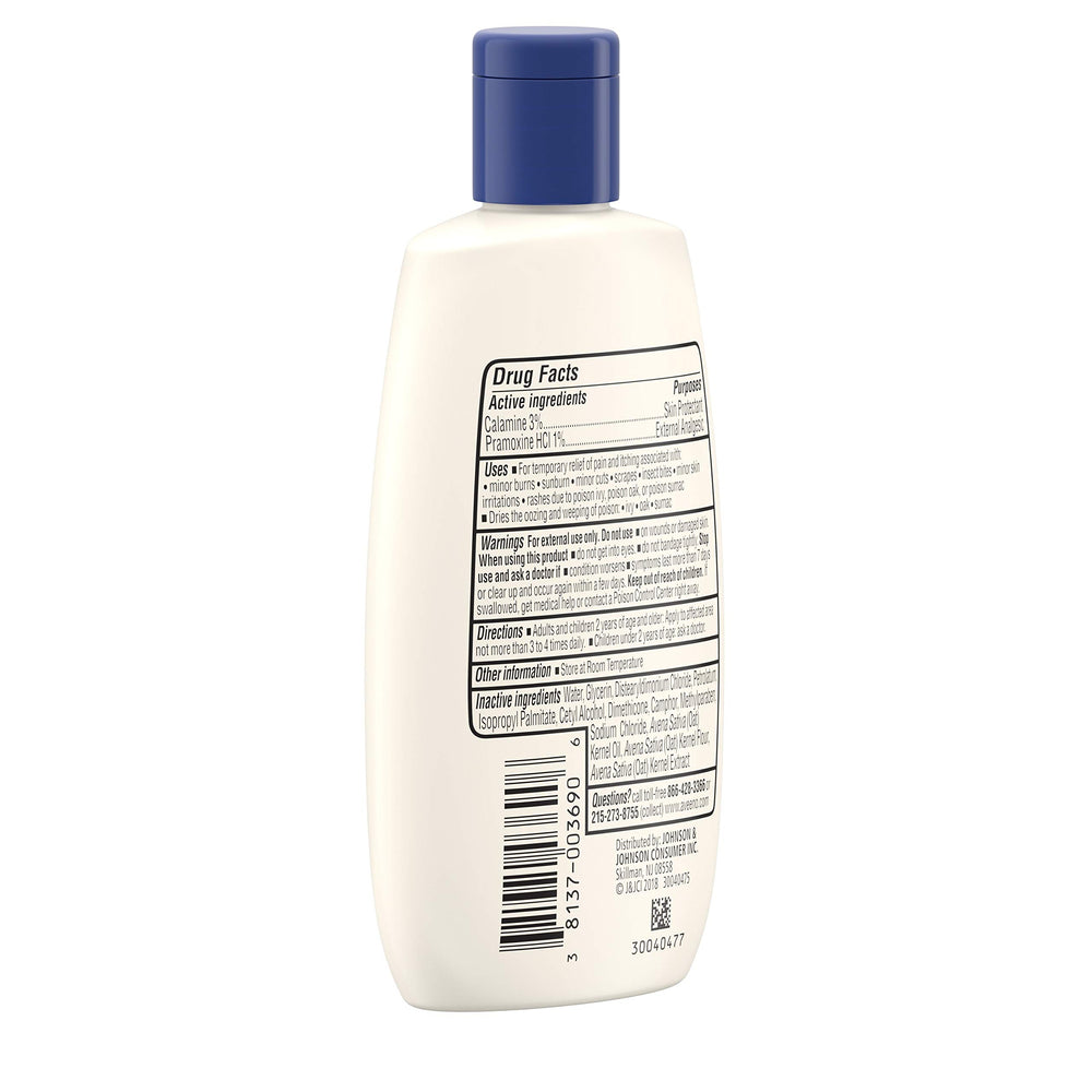 Aveeno skin protectant application scene illustrating soothing relief from irritation.
