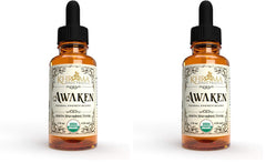 Awaken organic energy supplement bottle front view