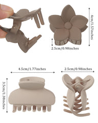 AWAYTR hair clips butterfly white, lightweight grip for casual styles