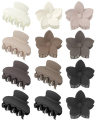 AWAYTR hair clips flower white, secure hold for delicate updos