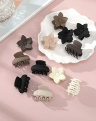 AWAYTR hair clips rectangle black, practical clip for quick fixes