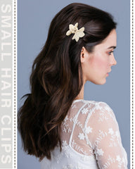 AWAYTR hair clips rectangle white, clean lines for neat hairstyles