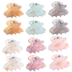 AWAYTR Sequin Mini Hair Clips with octopus design for secure grip on thick hair.
