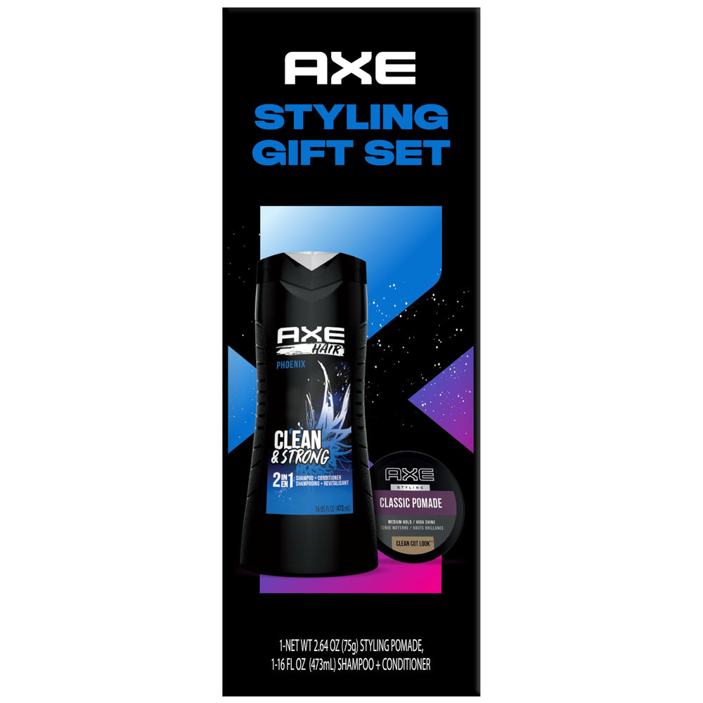 AXE Phoenix 2-in-1 shampoo bottle for a fresh, clean feel.