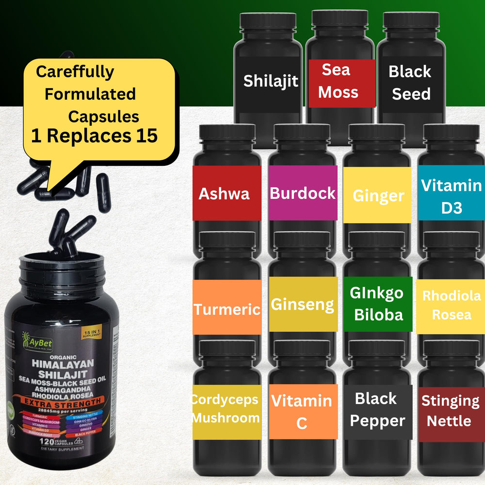 AyBet Shilajit with Ashwagandha