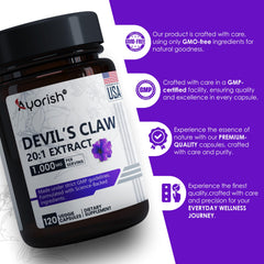 Globally sourced ingredients for Ayorish Devils Claw