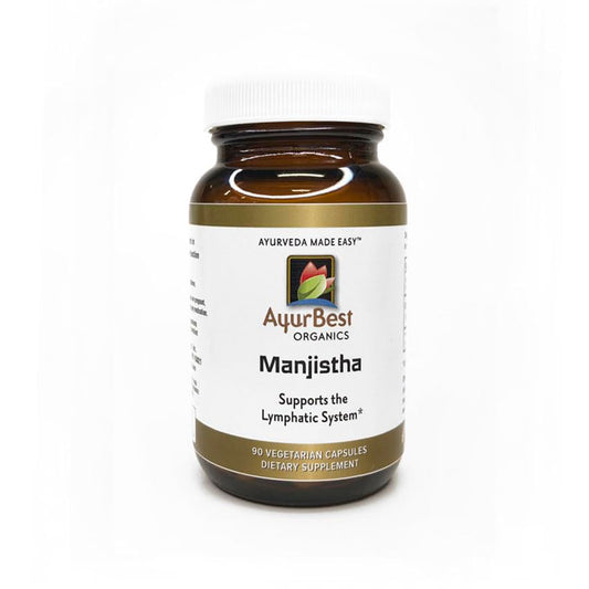 AyurBest Manjistha 400mg Capsules bottle
