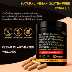 Ashwagandha and black seed oil capsules