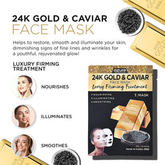 Azure Cosmetics 24K Gold and Caviar serum layer ready for skin absorption.