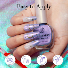 AZUREBEAUTY nude shimmer nail polish for natural look nails