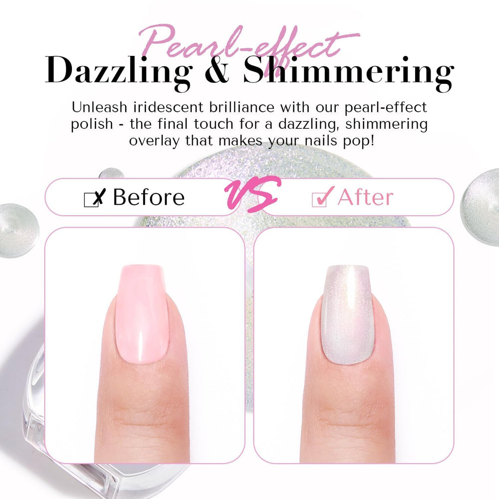 AZUREBEAUTY purple iridescent nail polish with subtle shimmer