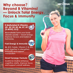 Energy, mood and immune support B-Complex gummies