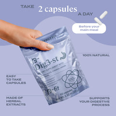 Ginger root used in B-FIT Digestive Herbal Supplement