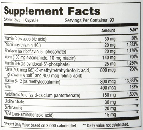 Front view of B-Replete 90 Capsules bottle