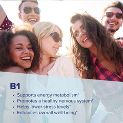 Vitamin B1 Thiamin 100 mg aiding energy metabolism